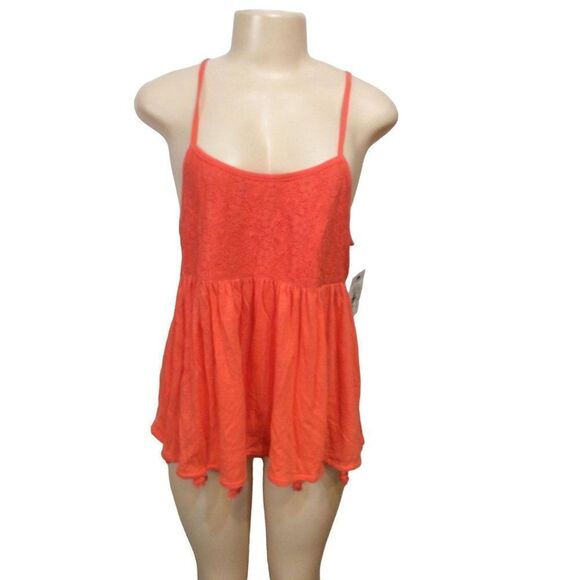 ANA Women Halter Top With Tassel  Small Orange - Picture 1 of 4